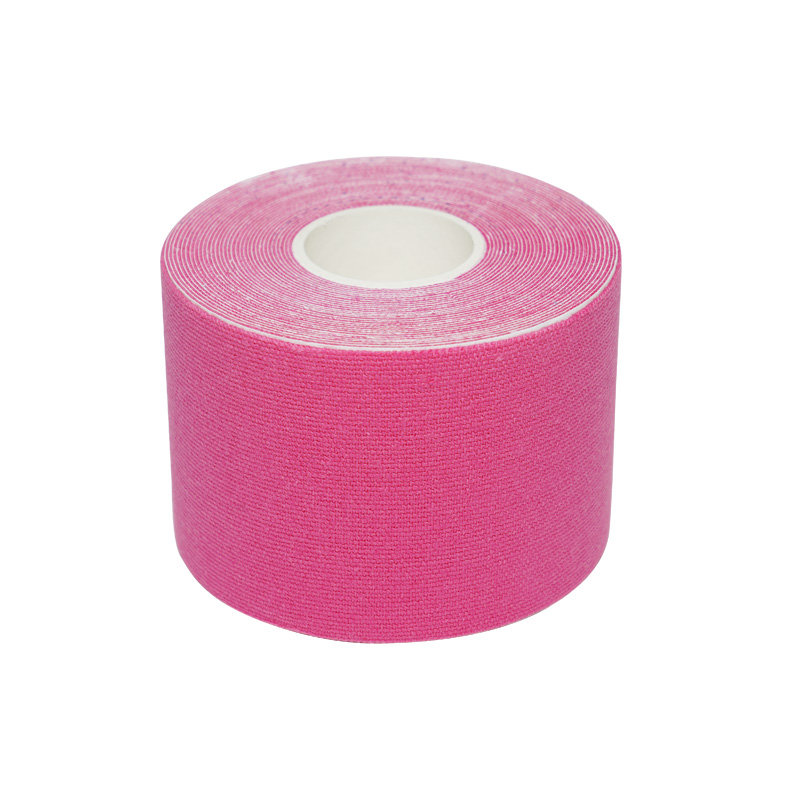 เทป Kinesiology แพทช์ผ้าฝ้ายสีชมพู